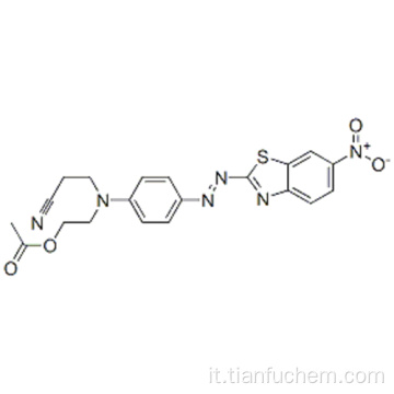 2 - [(2-cianoetile) [4 - [(6-nitrobenzotiazol-2-il) azo] fenil] ammino] etil acetato CAS 68133-69-7
